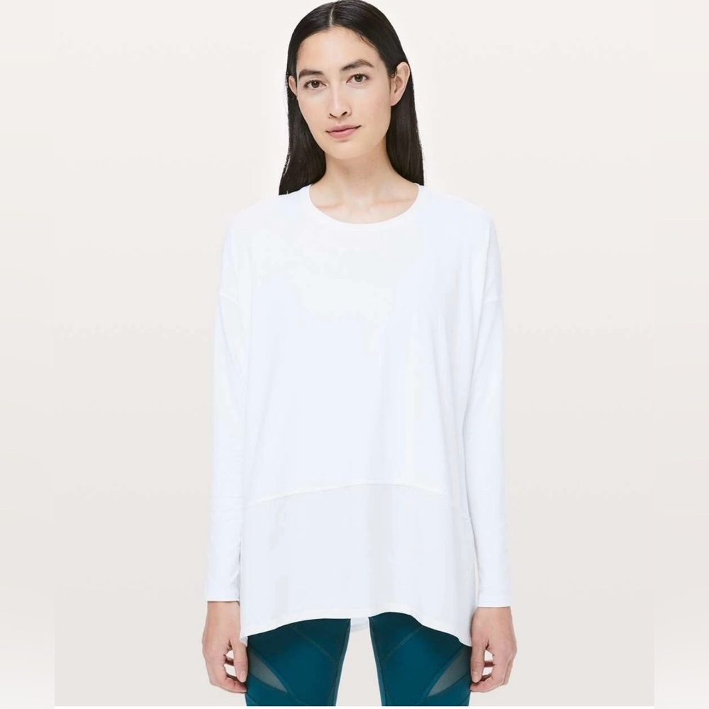 NWT Lululemon Ease of Mind Long Sleeve White | SIZE 10